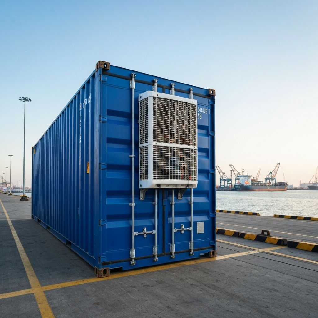 Reefer shipping container